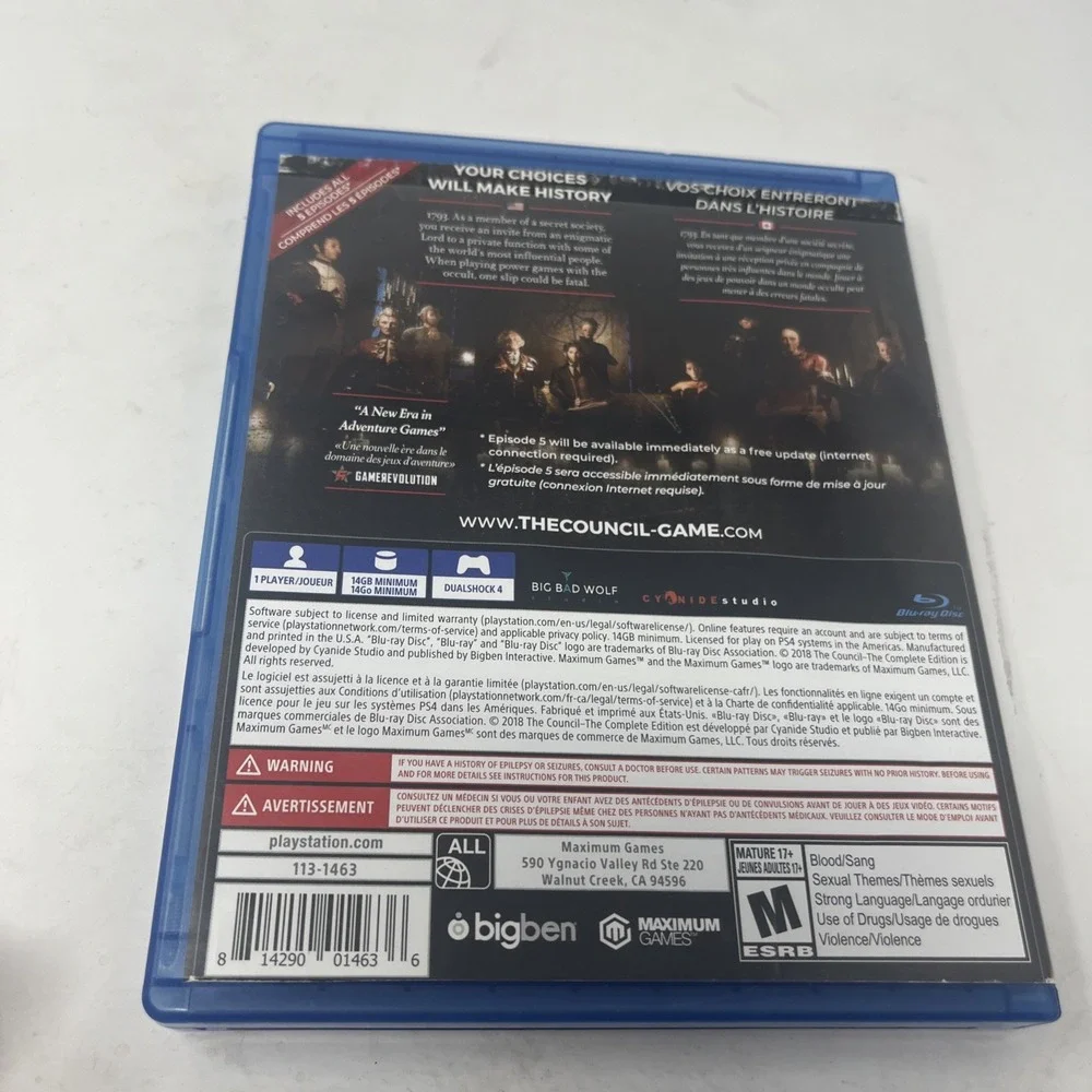 The Council: Complete Edition PlayStation 4 2019